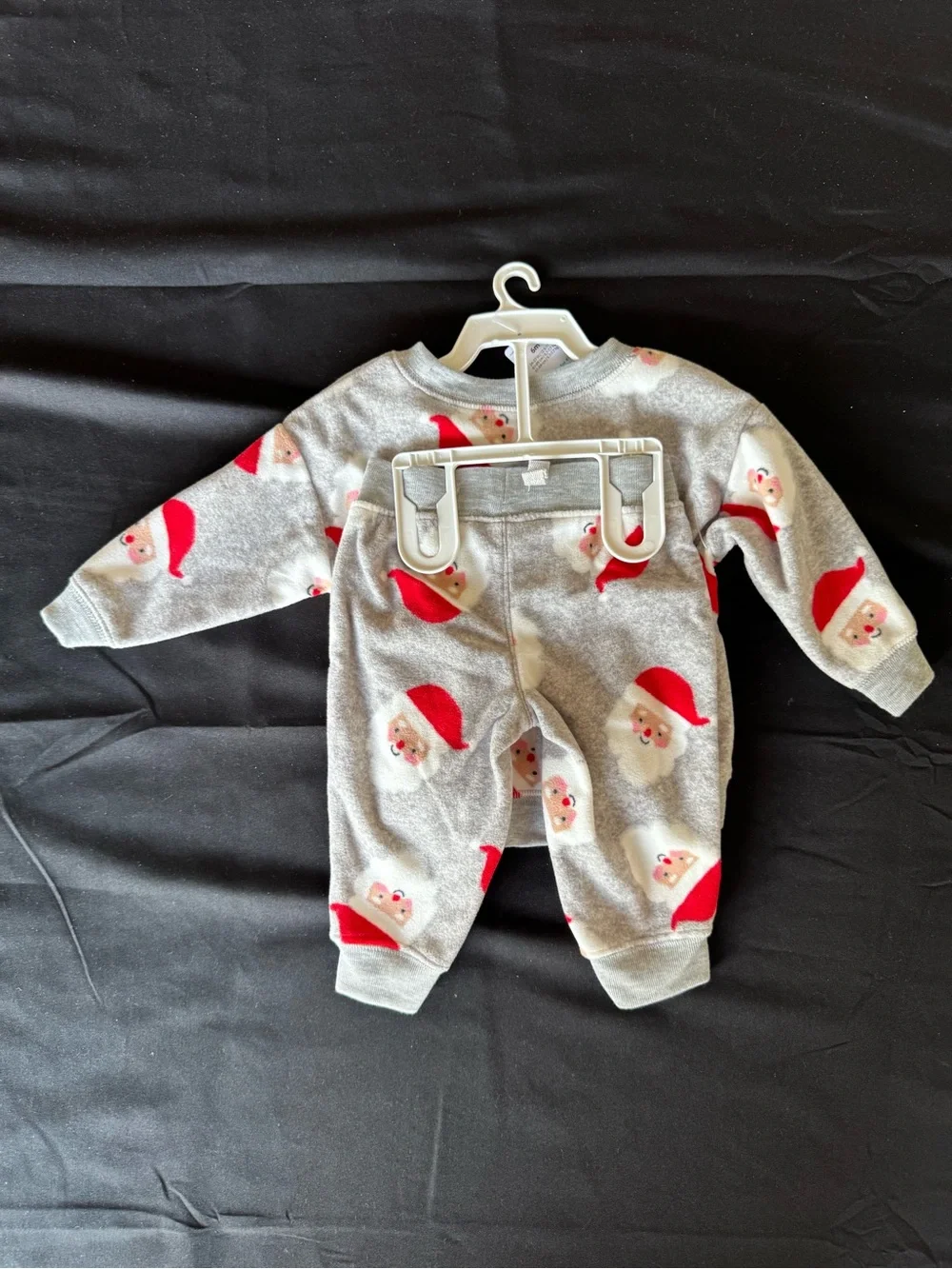 NWT Just One You Carter's Baby 6M Santa Claus Fleece Sweatshirt & Pants Set